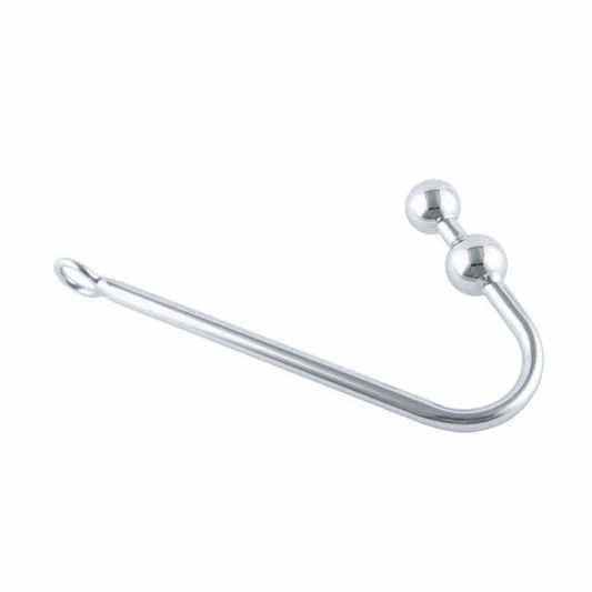 Two Stainless Balls Steel Hook 4417 Anal Pleasurable 0804